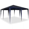 vidaXL Carpa de Fiesta Azul 400 x 400 x 266 cm Polietileno y Acero