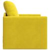 vidaXL Sofá cama Amarillo oscuro 74 x 77 x 81 cm Terciopelo