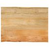 vidaXL Tablero de mesa borde natural madera maciza mango 70x60x2,5 cm