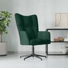 vidaXL Sill&oacute;n de relax de terciopelo verde oscuro