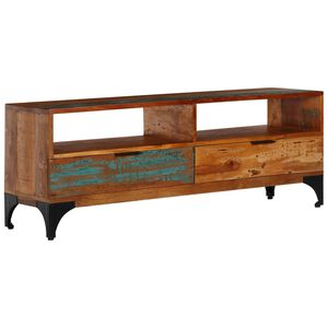 vidaXL Mueble para TV cm madera maciza reciclada 118x35x45
