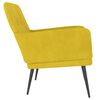 vidaXL Sillón de terciopelo amarillo 62x79x79 cm