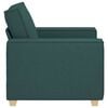 vidaXL Sill&oacute;n Sof&aacute; Tela Verde Oscuro 100x78x84 cm
