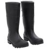vidaXL Botas de agua negro n&uacute;mero 42 PVC