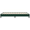 vidaXL Cama box spring sin colch&oacute;n terciopelo verde oscuro 120x210 cm