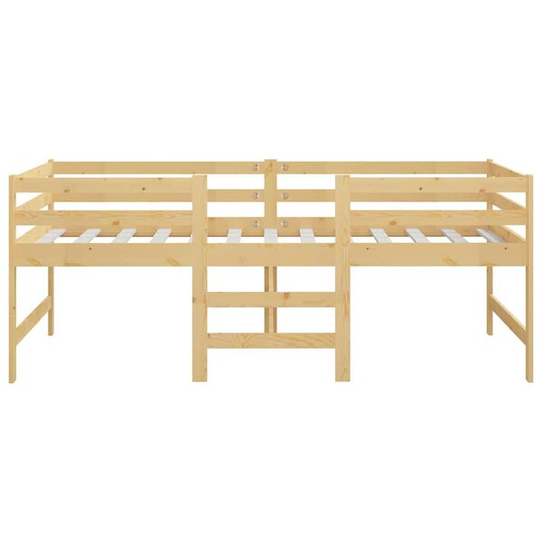 vidaXL Estructura de cama sin colch&oacute;n madera maciza de pino 90x200 cm
