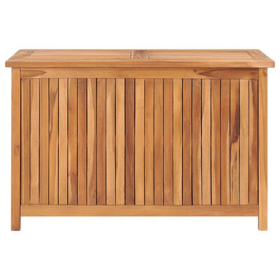 vidaXL Caja de almacenaje de jardín madera maciza de teca 90x50x58 cm