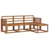 vidaXL Conjunto de sof&aacute;s de exterior 4 pcs Natural