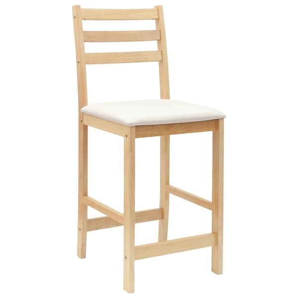 vidaXL Sillas de comedor 2 pcs Natural 40 x 47,5 x 99,5 cm