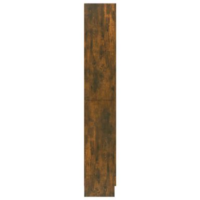 vidaXL Vitrina madera contrachapada roble ahumado 82,5x30,5x185,5 cm