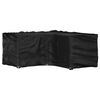 vidaXL Funda para muebles de jard&iacute;n forma de L 16 ojales 215x215x90 cm