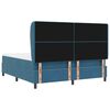 vidaXL Cama tipo Box Spring Azul Oscuro 200 x 180 cm Terciopelo