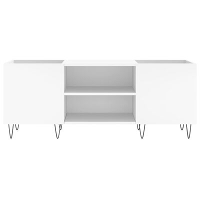 vidaXL Mueble para discos madera contrachapada blanco 121x38x48 cm