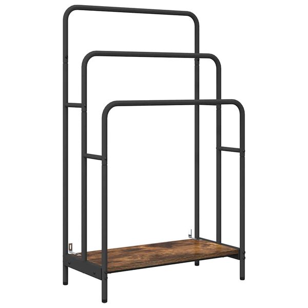 vidaXL Perchero Roble ahumado 60 x 30 x 100,5 cm Madera de ingeniería