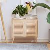vidaXL Puerta de armario de lamas 2 uds 39,5x29,5 cm madera de pino