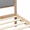 vidaXL Estructura de Cama con Cabecera Tapizada Gris Claro
