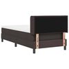 vidaXL Cama tipo Box Spring con colch&oacute;n Marr&oacute;n Oscuro 200 x 90 cm tela