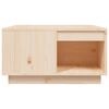 vidaXL Mesa de centro madera maciza de pino 60x61x32,5 cm