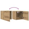 vidaXL Mueble de pared para TV roble artisan 30,5x30x30 cm