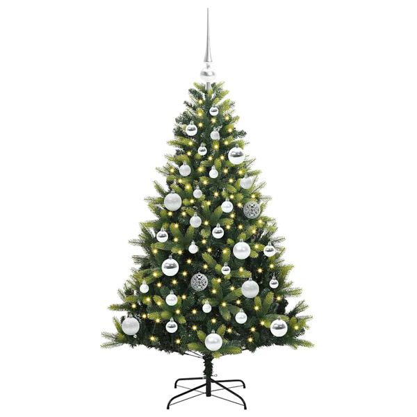 vidaXL &Aacute;rbol de Navidad Artificial Articulado 150 LEDs Verde 120 cm