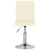 vidaXL Taburete de cocina de tela color crema