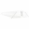 vidaXL Invernadero con estructura de acero blanco 110 m&sup2; 22x5x2,3 m