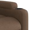 vidaXL Sillón reclinable con masaje de tela marrón