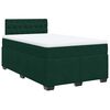 vidaXL Cama box spring con colch&oacute;n terciopelo verde oscuro 120x200 cm