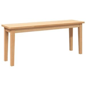 vidaXL Banco 110 cm Madera Maciza Caucho