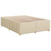 vidaXL Cama box spring con colch&oacute;n tela color crema 140x200 cm