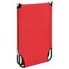 vidaXL Tumbona plegable acero roja