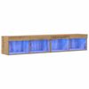 vidaXL Conjunto de mueble de TV 2 pcs Roble artesanal 80 x 30 x 30 cm