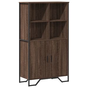 vidaXL Aparador alto madera ingenier&iacute;a marr&oacute;n roble 79,5x35,5x137,5 cm