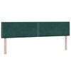 vidaXL Cama box spring con colchones terciopelo verde oscuro 200x210cm