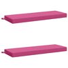vidaXL Cojines para bancos SOEST 2 uds. 100% Poli&eacute;ster Rosa