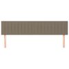 vidaXL Cabeceros 2 unidades de tela gris taupe 100x5x78/88 cm