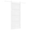 vidaXL Puerta Corredera 86 x 198,5 cm Madera de ingenier&iacute;a Blanco