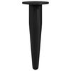 vidaXL Patas de Muebles 2 uds. Negro &Oslash; 40 x 98 mm Hierro