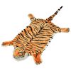 vidaXL Alfombra afelpada de tigre 144 cm marr&oacute;n