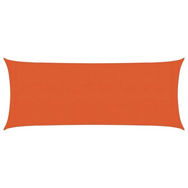 vidaXL Toldo de vela HDPE naranja 160 g/m&sup2; 2x4,5 m