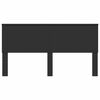 vidaXL Cabecero Roble Negro 200 cm Madera contrachapada