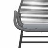 vidaXL Juego comedor jard&iacute;n 9 pzas cojines rat&aacute;n sint&eacute;tico vidrio gris