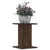 vidaXL Soportes para plantas 2 uds madera marrón roble 30x30x40 cm