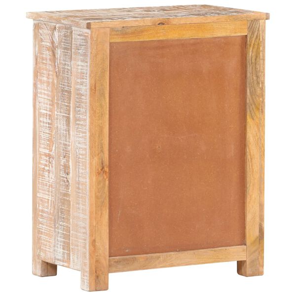 vidaXL Aparador de madera de mango rugosa 61x35x76 cm