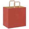 vidaXL Bolsas de papel con asas 250 uds rojo 26x17x25 cm