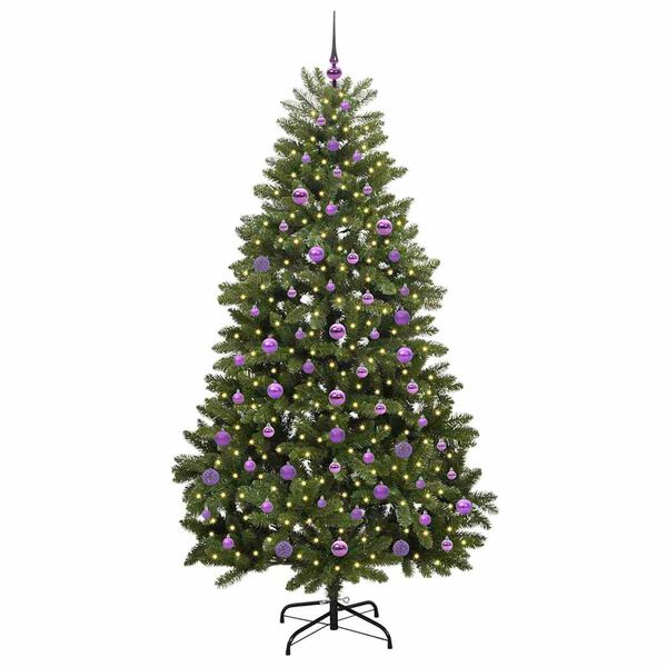 vidaXL &Aacute;rbol de Navidad artificial Verde 210 cm PVC y Metal