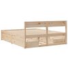 vidaXL Estructura de cama sin colchón madera de pino blanco 150x200 cm