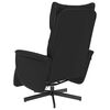 vidaXL Sill&oacute;n reclinable masaje con reposapi&eacute;s cuero sint&eacute;tico negro