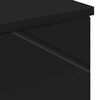 vidaXL Gabinete de Ba&ntilde;o con almacenamiento Negro 30 x 35 x 192 cm