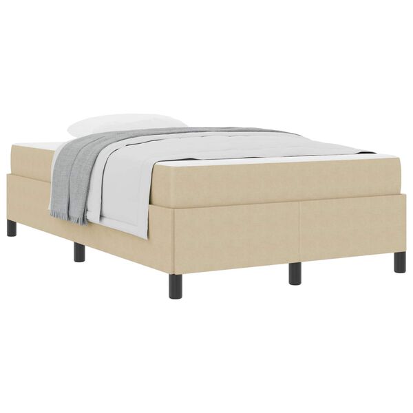 vidaXL Estructura de cama Verde Claro Gris 120 x 190 cm tela